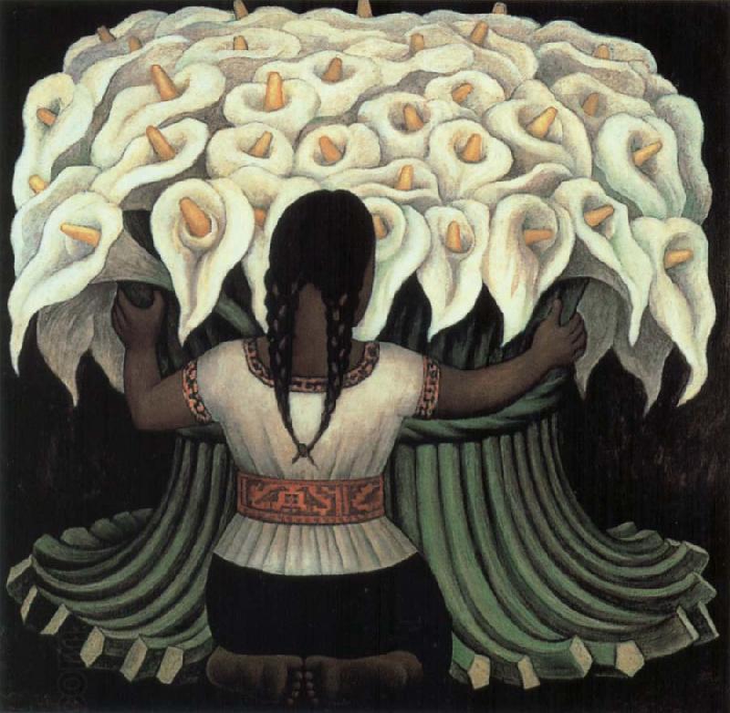 Diego Rivera Series of Flower China oil painting art